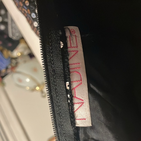 Gorgeous n like new !!  Nadine black n silver , straight siren like dress with - Picture 7 of 11